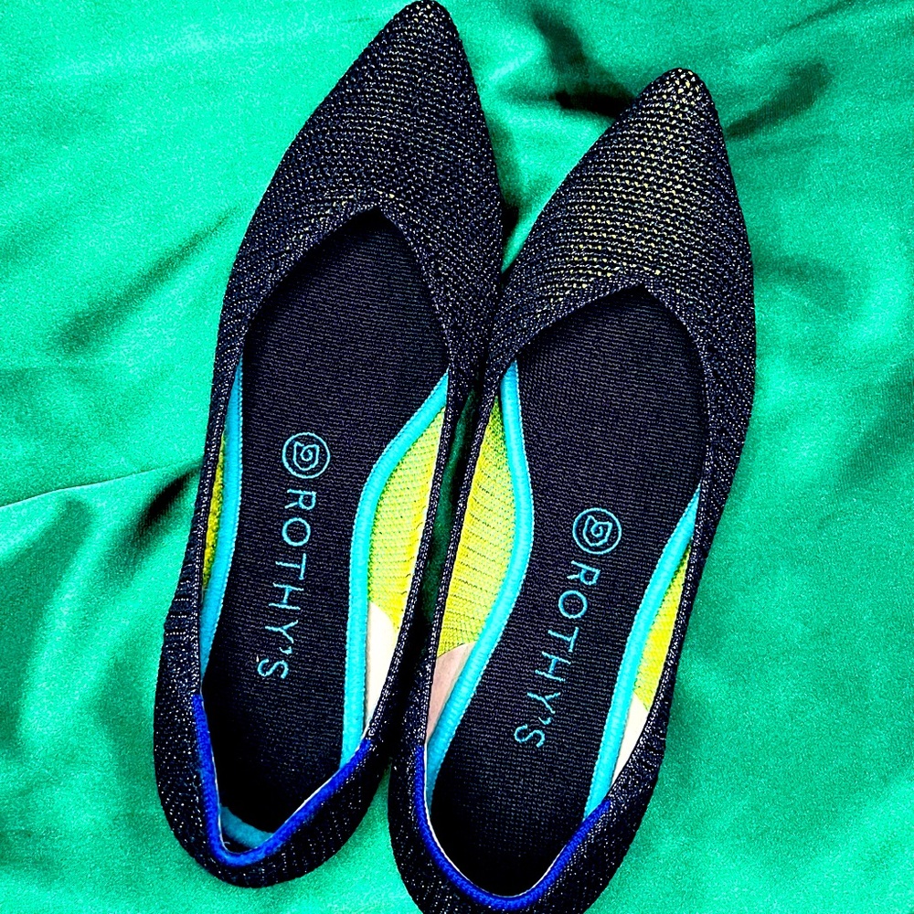 Rothy’s size 9 metallic lattice points